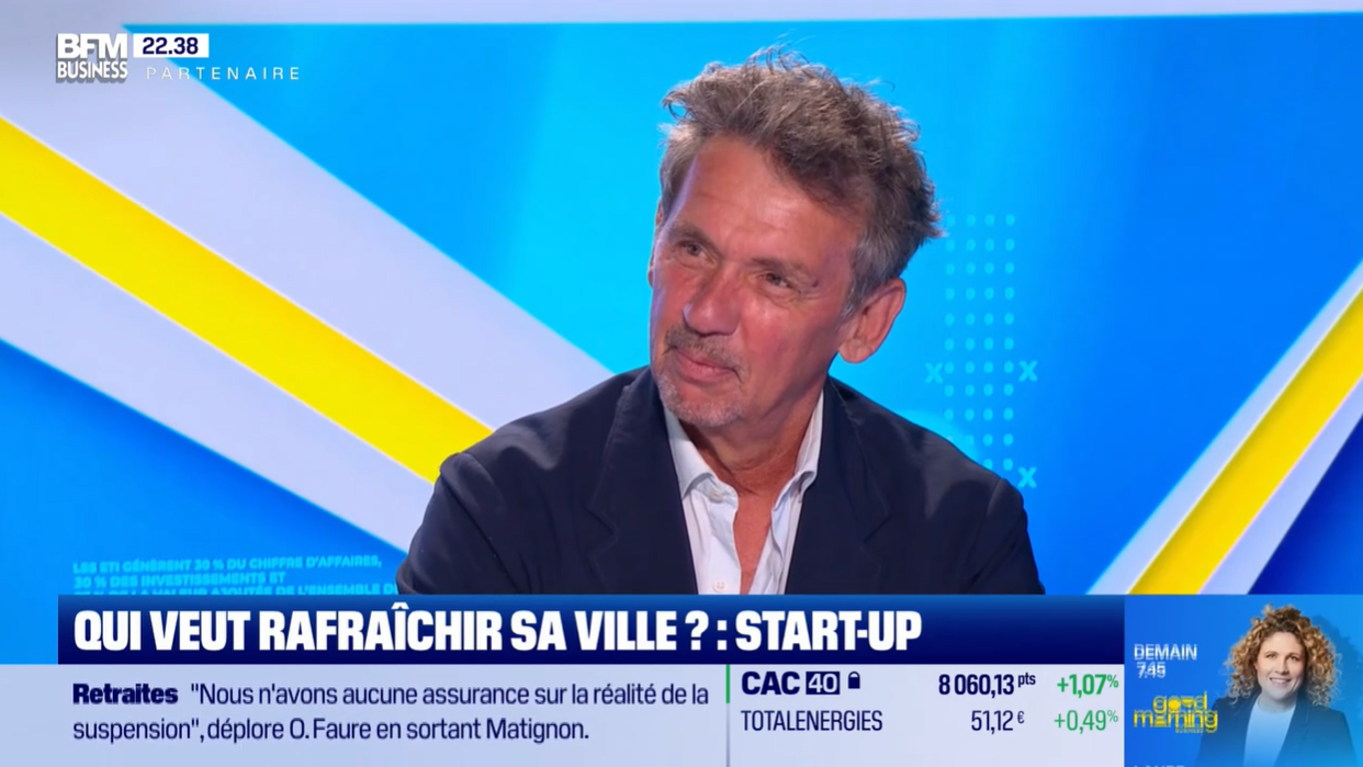 Sur le plateau de l’émission PariETI, sur BFM Business